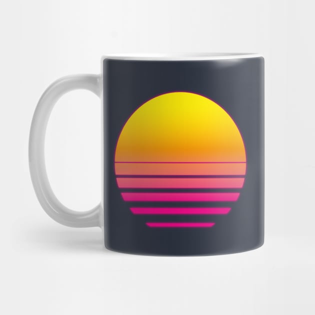 Synthwave - Retro Sunset 80s by bluerockproducts